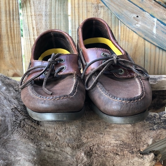 Sperry Top-Siders Brown Leather Lace Up Boat Shoes main image 4